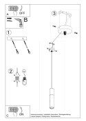 Lampa wisząca BORGIO 1 biały