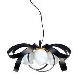 1139 LAMPA WISZĄCA NELA FLAT 65CM CZARNO-ZŁOTA/BLACK-GOLD