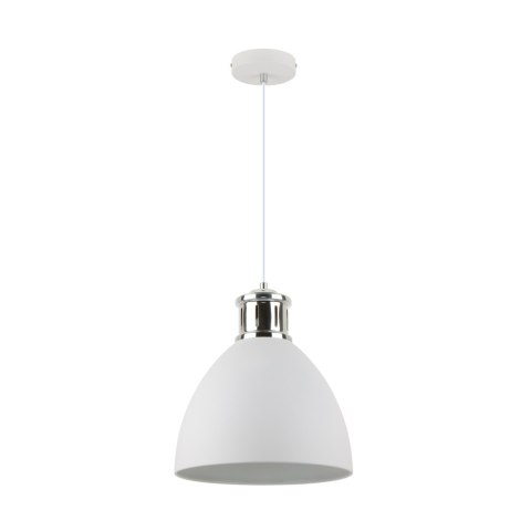 A8050L-SWH MENSA LAMPA WISZĄCA BIAŁA+CHROM/WHITE+CHROM