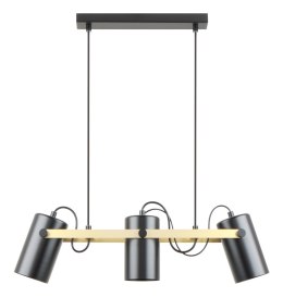 A8162-3A RESI LAMPA WISZĄCA CZARNY MAT-ZŁOTO/MATT BLACK-GOLD