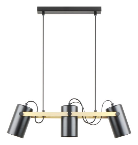 A8162-3A RESI LAMPA WISZĄCA CZARNY MAT-ZŁOTO/MATT BLACK-GOLD