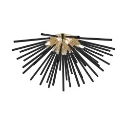 C0491-06B-F7BC URCHIN LAMPA SUFITOWA CZARNO-ZŁOTA/BLACK-GOLD