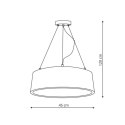 Lampa wisząca Malaga 1xLED biała LP-622/1P WH