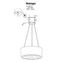 Lampa wisząca Malaga Led LP-622/1P