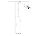 Lampa wisząca Lungo 1 do szynoprzewodu 3F 1xG9 czarna LP-894/1P BK 3F