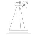 Lampa wisząca Midway mała triangle 1xLED złota LP-033/1P S GD Triangle