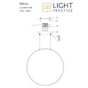 Lampa wisząca Mirror mała 1xLED czarna LP-999/1P S BK