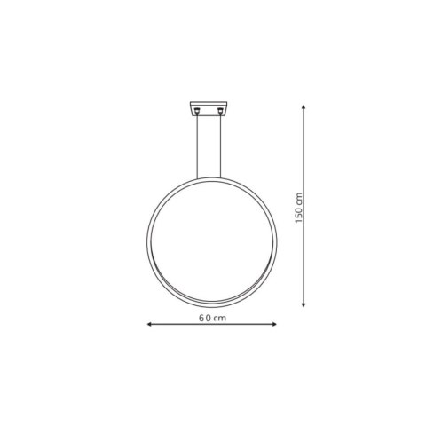 Lampa wisząca Mirror mała 1xLED czarna LP-999/1P S BK Lampa wisząca Mirror mała 1xLED czarna LP-999/1P S BK