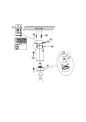 Oczko Manacor 17cm 1xGU10 biało/złota LP-232/1D - 170 WH/GD