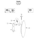 Plafon Platillo duży 1xLED biały LP-8102/1C-18W WH