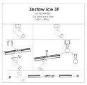 Reflektor Ice do szynoprzewodów 1F 1xGU10 biały LP-732/1R 3W WH