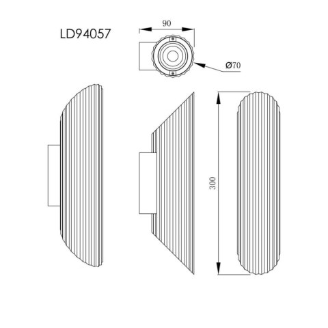 Kinkiet Tokio 2xGU10 czarny LP-787/2W BK Kinkiet Tokio 2xGU10 czarny LP-787/2W BK