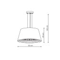 Lampa wisząca Bali 4xE27 czarna LP-1322/1P BK