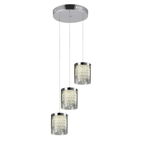 Lampa wisząca Cantos 3xLED transparentna LP-1114/3C