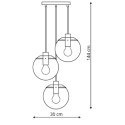 Lampa wisząca Puerto 3xE27 złota LP-004/3P GD