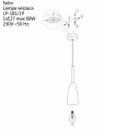 Lampa wisząca Solin wisząca 1xE27 czarna LP-181/1P BK