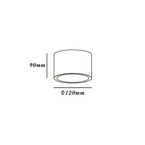 Oczko Camino oprawa natynkowa 1xES111 czarna LP-1101/1SM BK Oczko Camino oprawa natynkowa 1xES111 czarna LP-1101/1SM BK