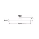 Kinkiet Nevada M 1xLED biały IP44 LP-778/1W M WH