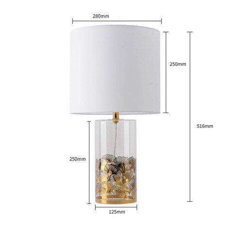 Lampa stołowa Sunflower 1xE27 biała LP-818/1T WH Lampa stołowa Sunflower 1xE27 biała LP-818/1T WH