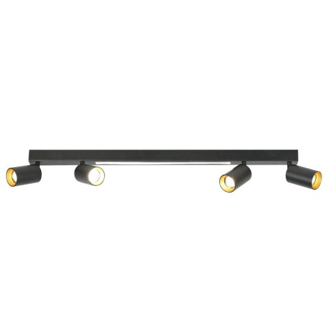 Lampa sufitowa Perugia 4xGU10 + 1xLED czarna LP-0703/4C BK Lampa sufitowa Perugia 4xGU10 + 1xLED czarna LP-0703/4C BK