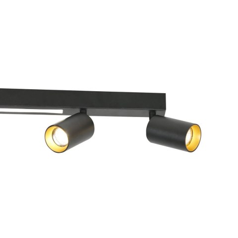 Lampa sufitowa Perugia 4xGU10 + 1xLED czarna LP-0703/4C BK Lampa sufitowa Perugia 4xGU10 + 1xLED czarna LP-0703/4C BK