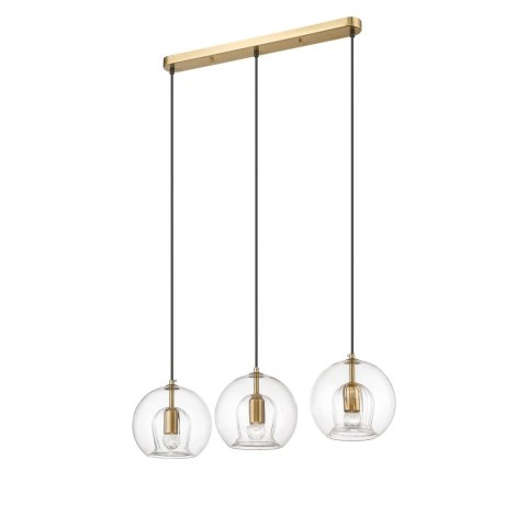 Lampa wisząca Arette 3xE27 złota/transparentna LP-133/3L