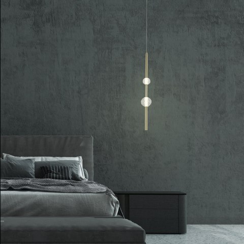 Lampa wisząca Vaku 1xLED złota LP-719/2P GD Lampa wisząca Vaku 1xLED złota LP-719/2P GD