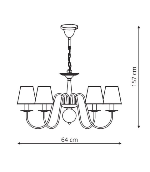 Lampa wisząca Werona 6xE14 LP-88439/6P Lampa wisząca Werona 6xE14 LP-88439/6P