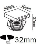 Oprawa schodowa Step 1xLED biała LP-0458 WH