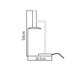 Lampa biurkowa Hat 1xLED biała LP-1661/1T WH