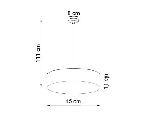 Lampa wisząca ARENA 45 biała Lampa wisząca ARENA 45 biała