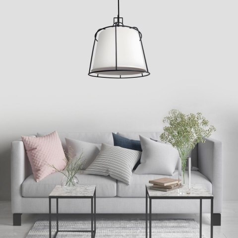 Lampa wisząca Dritto 1xE27 mała biała LP-123/1P S WH Lampa wisząca Dritto 1xE27 mała biała LP-123/1P S WH