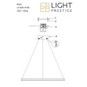 Lampa wisząca Ring średni CCT 1xLED czarny LP-909/1P M BK CCT