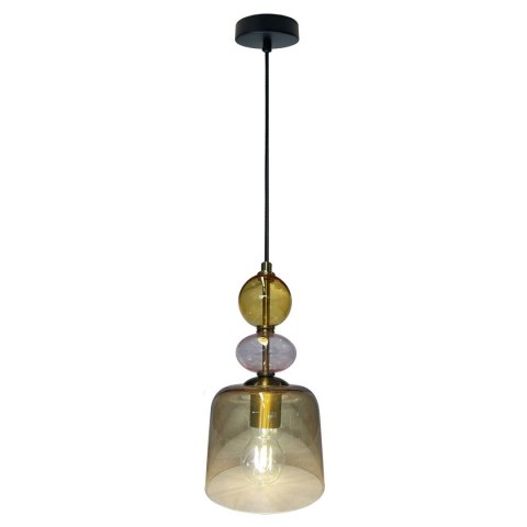 Lampa wisząca Tropea 1xE27 bursztynowa, mała LP-2004/1P S AM Lampa wisząca Tropea 1xE27 bursztynowa, mała LP-2004/1P S AM