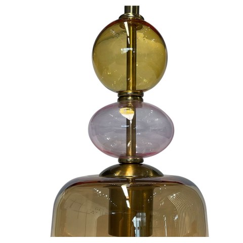 Lampa wisząca Tropea 1xE27 bursztynowa, mała LP-2004/1P S AM Lampa wisząca Tropea 1xE27 bursztynowa, mała LP-2004/1P S AM