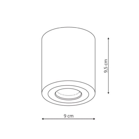 Oczko Faro XL natynkowe 1xGU10 chrom LP-1464/1SM XL CH Oczko Faro XL natynkowe 1xGU10 chrom LP-1464/1SM XL CH