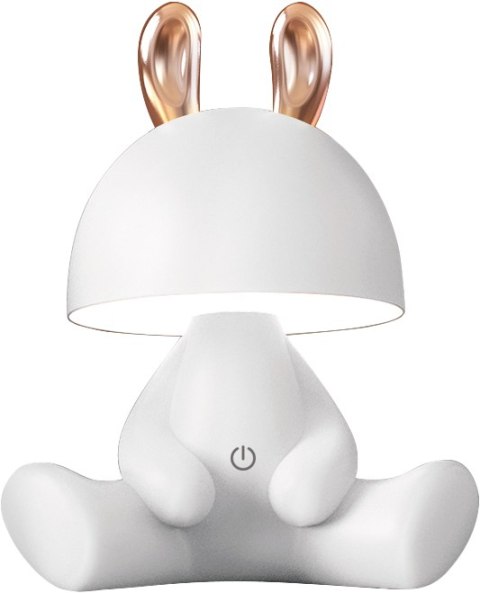 KDR-6301-WH LAMPA STOŁOWA KRÓLICZEK BIAŁA/WHITE