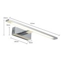 Kinkiet Isla średni CCT 1xLED chrom IP44 GS-LWB-12W CH CCT