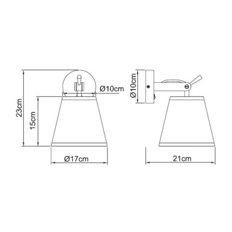 Kinkiet Bali 1xE14 czarna LP-5031/1W BK Kinkiet Bali 1xE14 czarna LP-5031/1W BK
