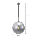 Lampa wisząca Palla 1xE27 chrom LP-2844/1P CH