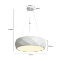 Lampa wisząca Reus 3xE27 biała LP-8069/1P WH