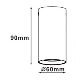 Oczko Manacor 9cm 1xGU10 biało/czarna LP-232/1D - 90 WH/BK