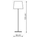 Lampa stojąca Marbella 1xE27 czarna LP-332/1F BK