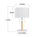 Lampa stołowa Fogo 2xE27 biała LP-0304/2T WH