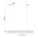 Lampa wisząca Luci L LED CCT Tuya biała LP-1401/1P L WH Smart