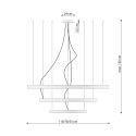 Żyrandol RIO 3 55/78/110 złoty LED 3000K