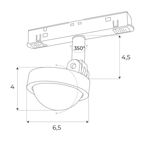 MAXLIGHT M0018N REFLEKTOR MAGNETYCZNY SYSTEM ON/OFF 8W 766LM 3000K MAXLIGHT M0018N REFLEKTOR MAGNETYCZNY SYSTEM ON/OFF 8W 766LM 3000K