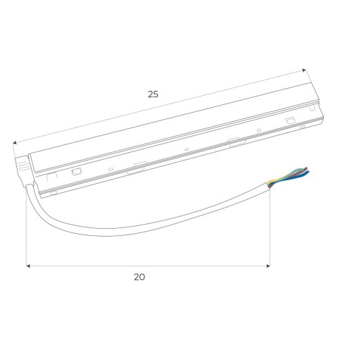 MAXLIGHT MA0006 Zasilacz wewnętrzny DALI 100W do szyn magnetycznych