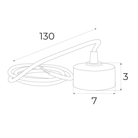 MAXLIGHT MA0010 Podsufitka - adaptor do zewnętrznego przyłącza prądu do szyn magnetycznych