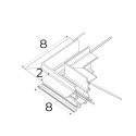 MAXLIGHT MT0008. Kątownik 90°. Montaż na sufit lub ścianę. Do szyn MT0006, MT0007